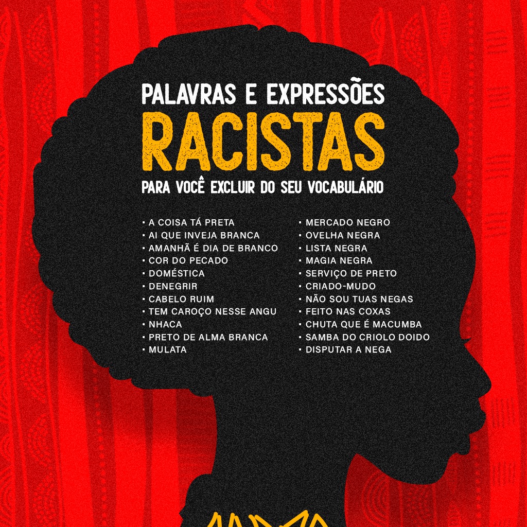 SEDH - Novembro Negro: conheça algumas expressões racistas e seus  significados